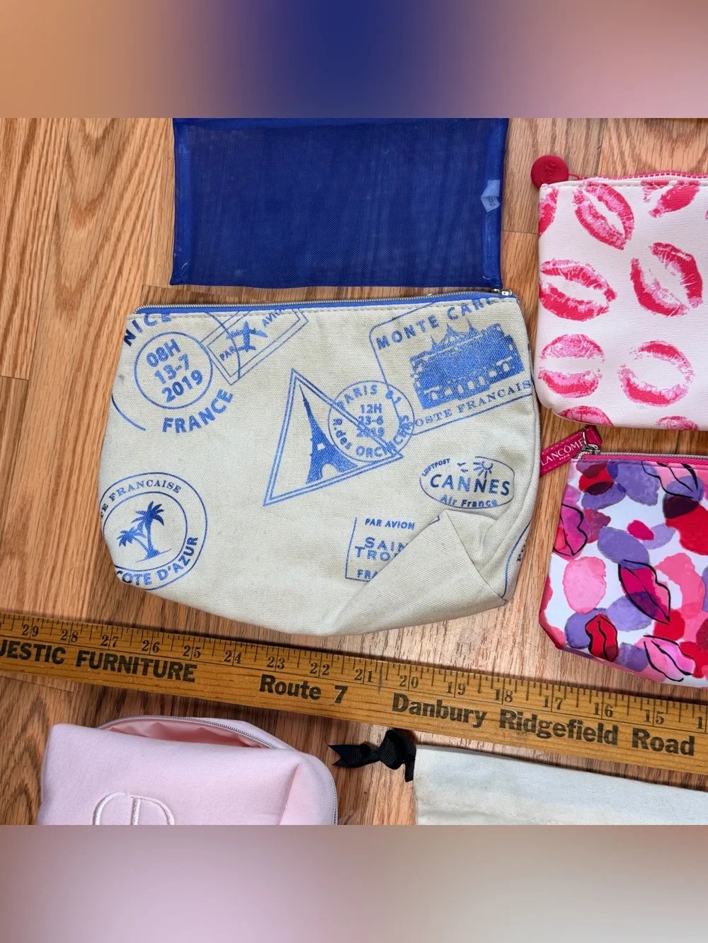 Lot 17 Makeup Cosmetic Travel Small Bags Dior Elemis Tumi Lancôme IPSY Clinique